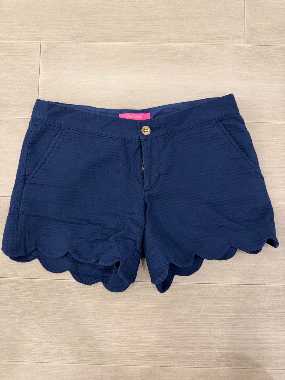 Lilly Pulitzer Butter Cup Shorts - True Navy - 3 inch inseam - Size 2 - LIKE NEW